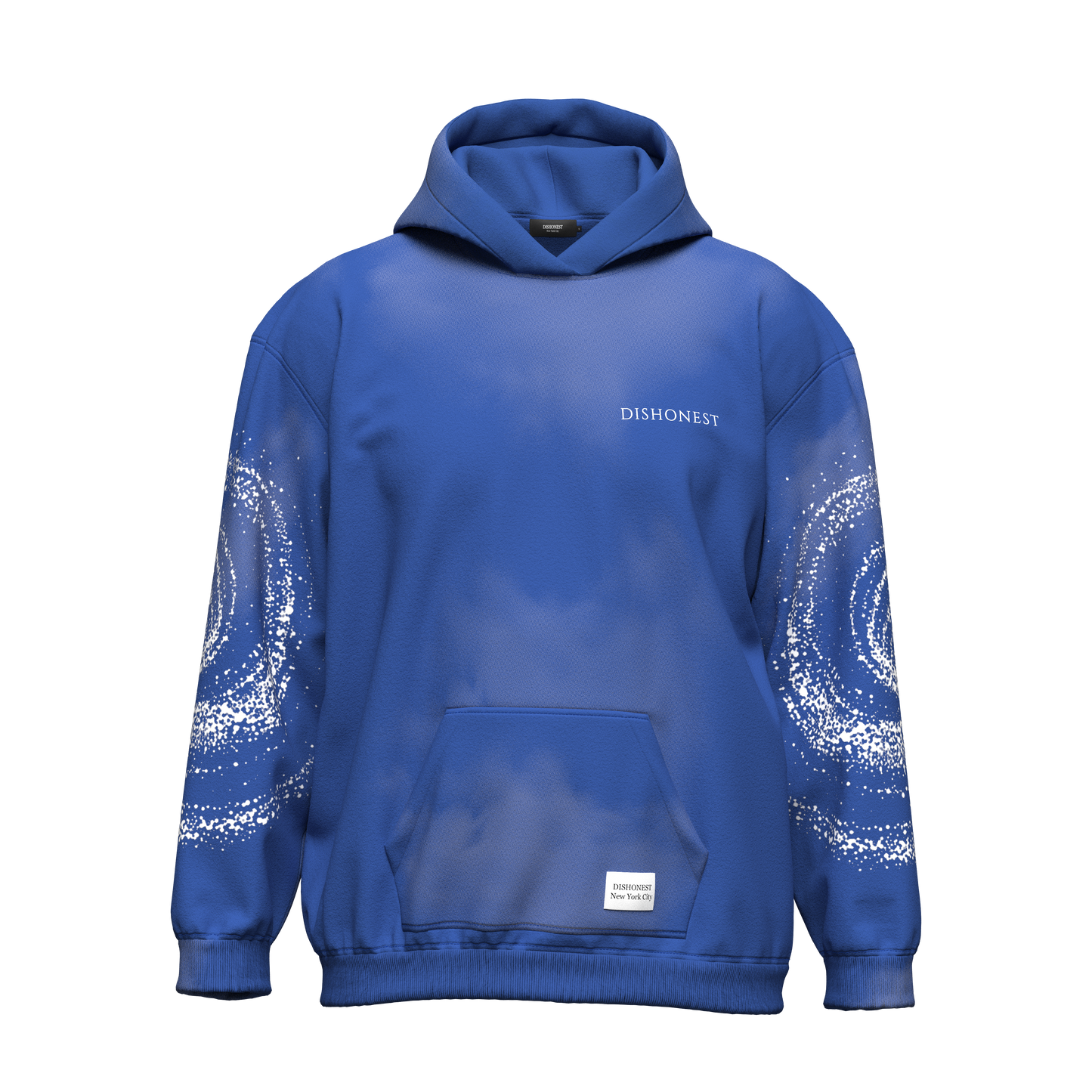 Dishonest Blue Washed Galaxy Hoodie