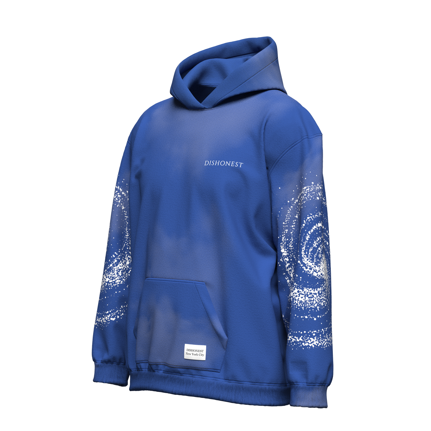 Dishonest Blue Washed Galaxy Hoodie