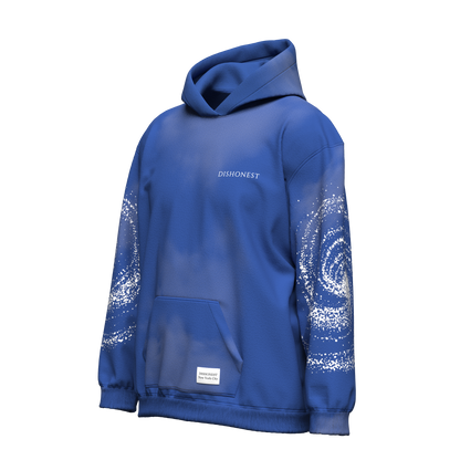 Dishonest Blue Washed Galaxy Hoodie