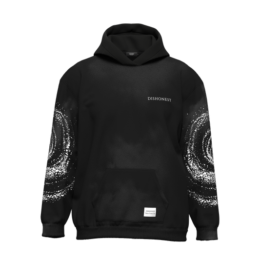 Dishonest Black Washed Galaxy Hoodie