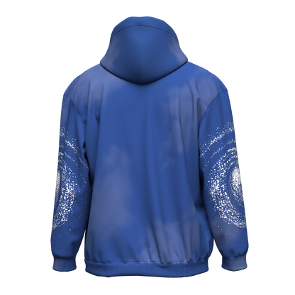 Dishonest Blue Washed Galaxy Hoodie